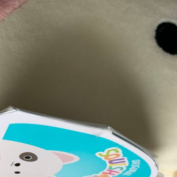 Squishmallows Charlie Bull Terrier Dog 8" Plush Black Eye White Pup Soft Puppy - Picture 12 of 16